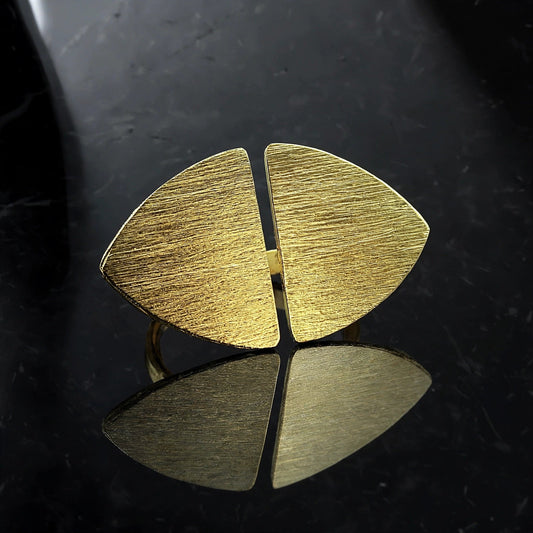 MIRÓ ring bathed in 18kt gold