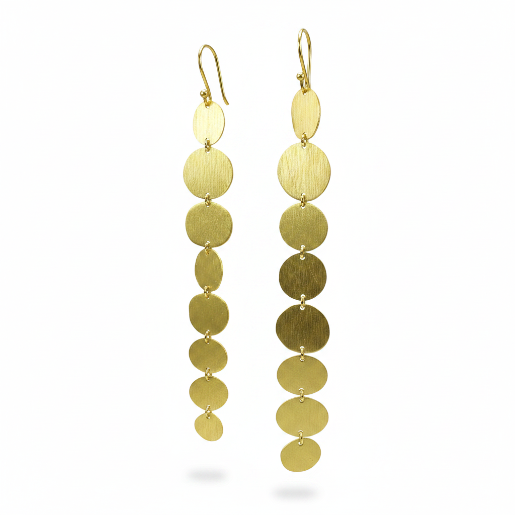 Pendientes LARGE bañados en oro
