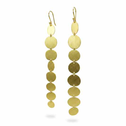 CINEMA earrings plated in 18kt gold