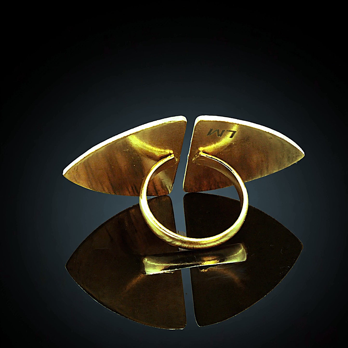 MIRÓ ring bathed in 18kt gold