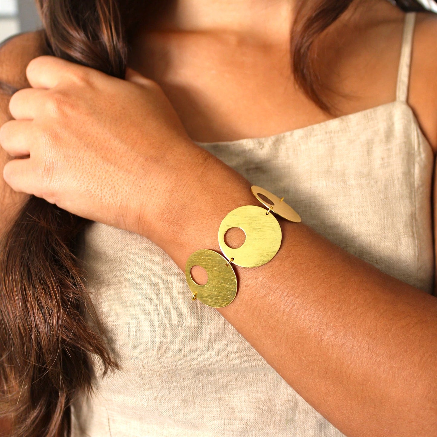 MIRÓ long necklace plated in 18kt gold